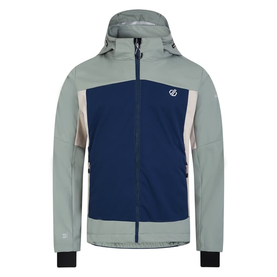 Dare 2B Mens Mountaineer Soft Shell Jacket (Moonlight Denim/Lilypad Green)