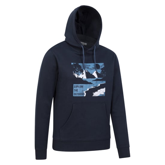 Mountain Warehouse Heren Verkennen van het buitenleven Hoodie (Marine) - Image 3