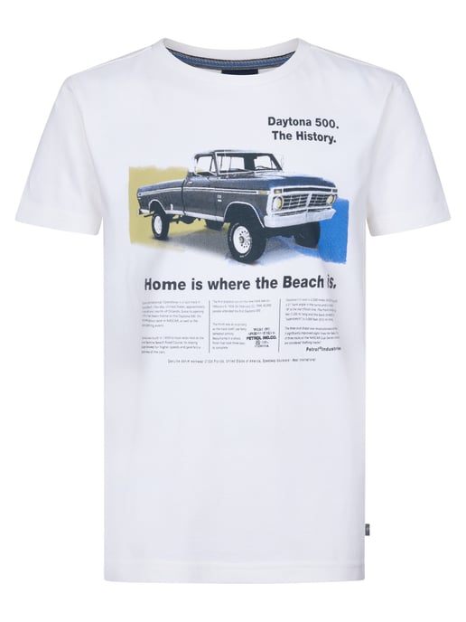 Petrol Industries - Jongens Artwork T-shirt Lighthouse - Wit - Image 1