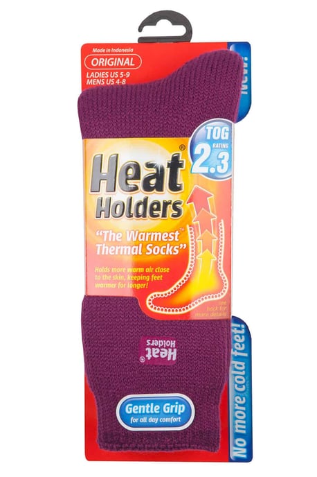 Heat Holders - Dames originele thermo sokken - Diepe Fuchsia - Image 2