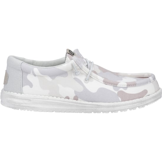 HEYDUDE Wally gewassen camo polyester herenschoenen in grijs woestijncamouflage - Image 5