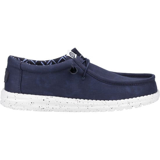 HEYDUDE Wally Canvas 100% Katoen Heren Navy Bootschoenen - Image 5