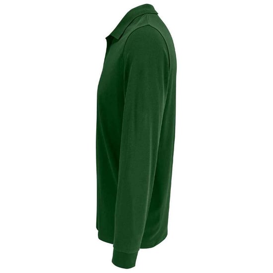 SOLS Unisex Adult Prime Pique Long-Sleeved Polo Shirt (Bottle Green)