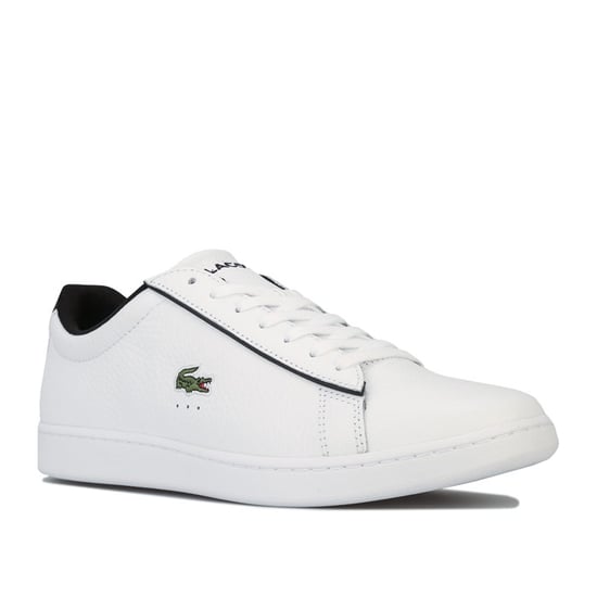 Men's Lacoste Carnaby Evo 120 2 SMA Trainers in White Black