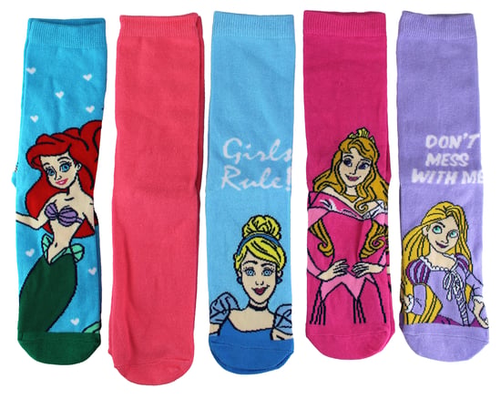 5 Paar Prinsessensokken voor Vrouwen | Casual Schattige Grappige Noviteit Disney Sokken | Disney Cadeaus - Prinses - Image 2