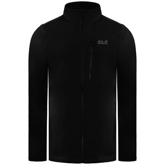 Jack Wolfskin Whirlwind heren zwart softshell jack - Image 1