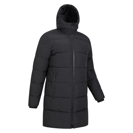 Mountain Warehouse Heren Vortex Longline gewatteerd jack (Zwart) - Image 4