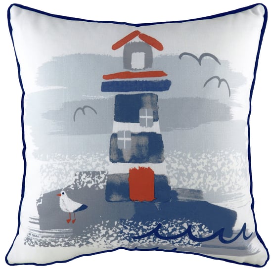 Evans Lichfield Nautical Lighthouse Piped Cushion Cover