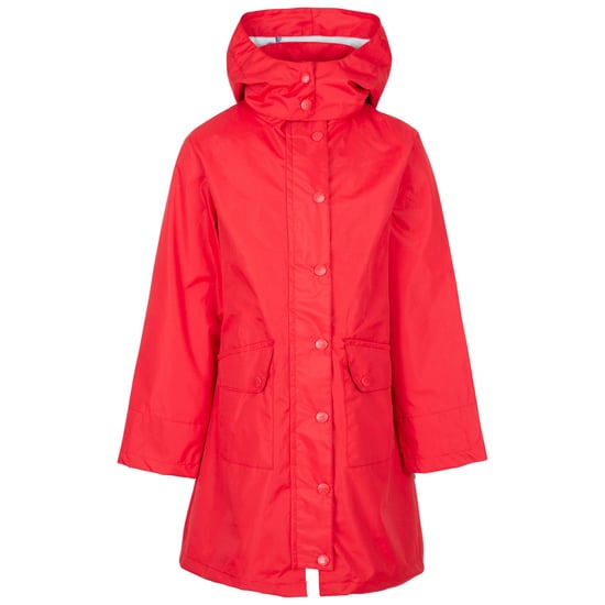 Trespass Girls Drizzling Waterproof Jacket (Red)