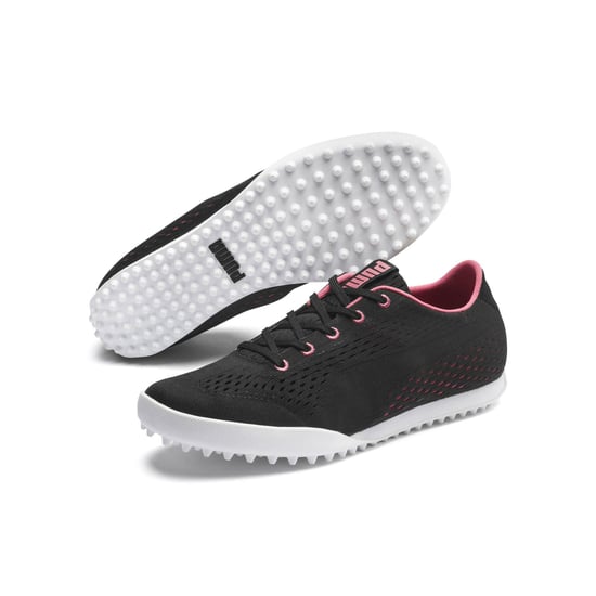 PUMA Monolite Cat EM Golf Lace-Up Black Synthetic Womens Trainers 192988 02