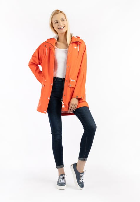 Schmuddelwedda Oversized mackintosh bridgeport Dames ORANJE ROOD-280 - Image 2