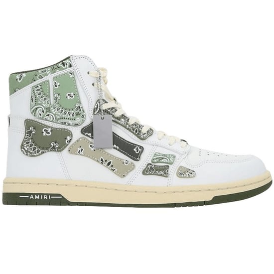 Amiri Bandana Skel Top High Top Olive Green Sneakers