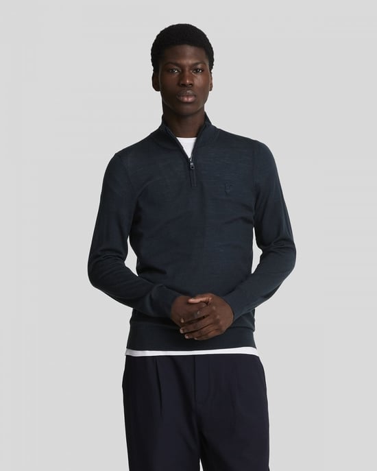 Lyle & Scott Tonale Adelaar Merino Heren Half-Pullover - Image 1