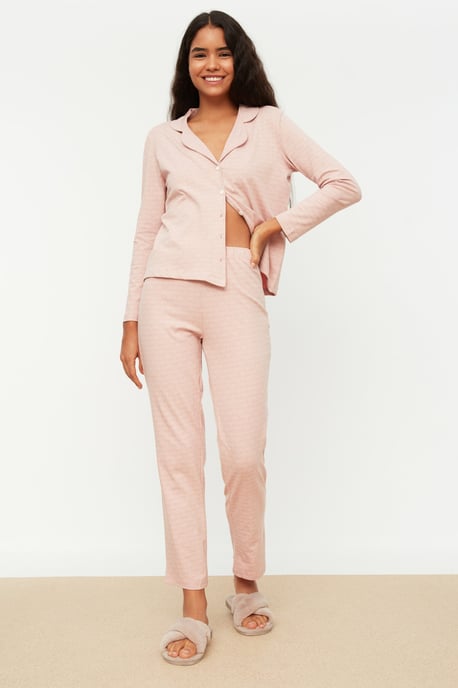 Trendyol Vrouwen  Kraag Pyjama Set 2 pak - Image 6