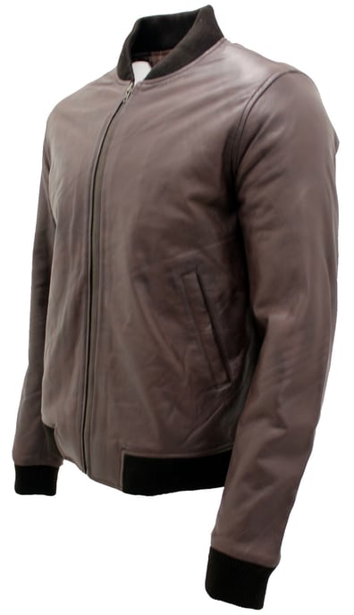 Varisty leather bomber jacket