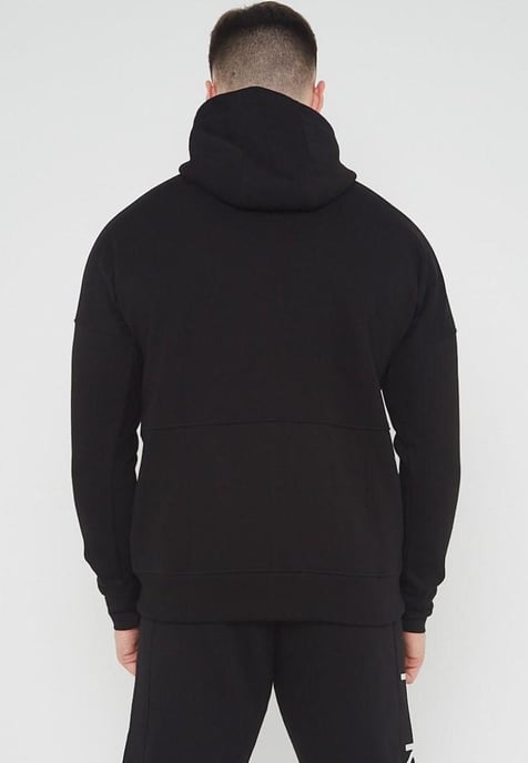 Nike Air Fleece Heren Zip Through Hoodie In Zwart - Image 2