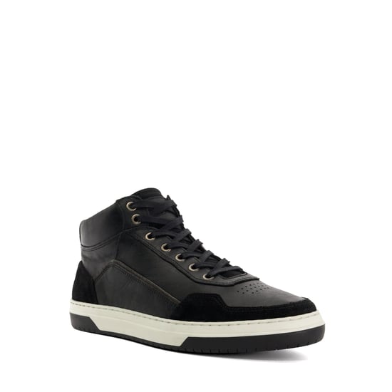 Dune Mens Sydnies - Contrast Perforated High Top Trainers