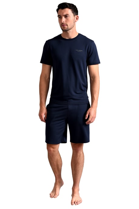 Ted Baker Pyjama Shorts | Heren Casual Lounge Wear Pyjama Broek met Zakken - Marineblauw - Image 1