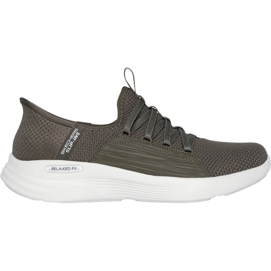 Skechers Relaxed Fit Sport - Ballet Chic Textile Dames Olijf Trainers - Image 2