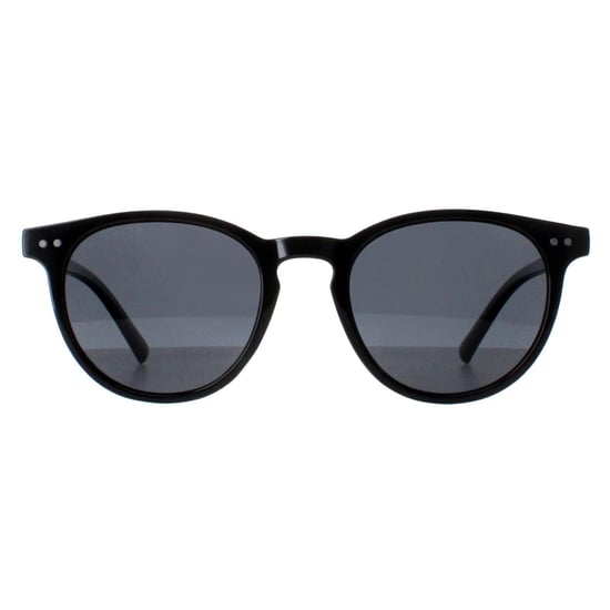 Montana Round Unisex Shiny Black Smoke Polarized MP75