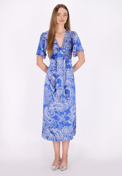 Dreimaster Jurk Dames wit lila - Image 2