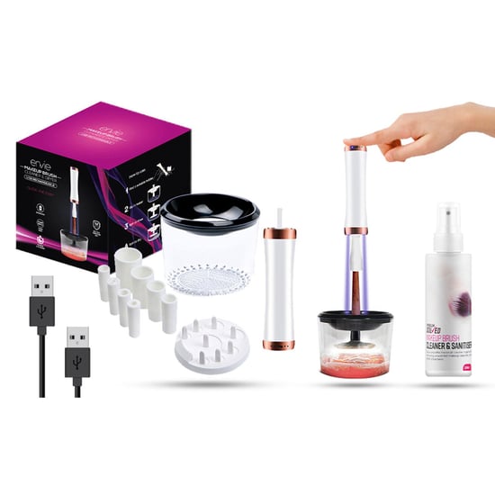Envie Makeup Brush Cleaner & Dryer USB Rechargeable White