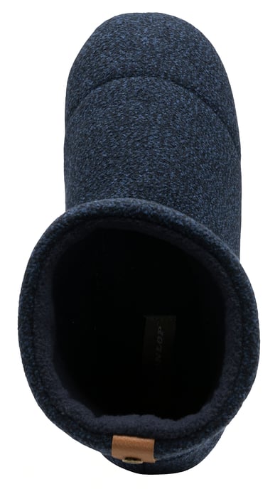 Heren Binnenboot Slippers | Dunlop | Geheugenschuim | Thuis Kamer Slaapkamer | Harde Zool | Geweldig Cadeau voor Hem - Marineblauw - Image 2