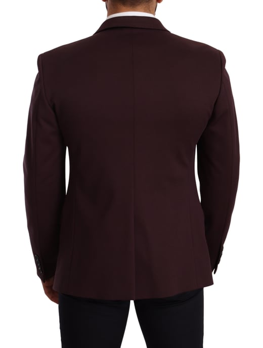 Dolce & Gabbana Mannen Paars Katoenen Slim Blazer Jasje - Image 3
