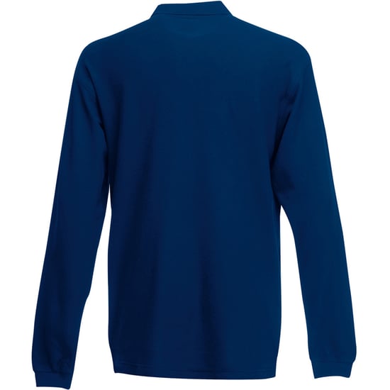 Fruit Of The Loom Heren Premium Poloshirt Met Lange Mouwen (Marine) - Image 2