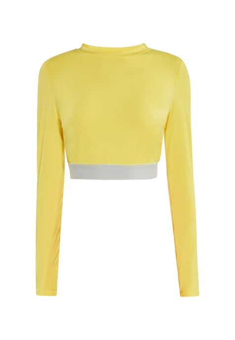 Mymo Longsleeve Dames geel - Image 1