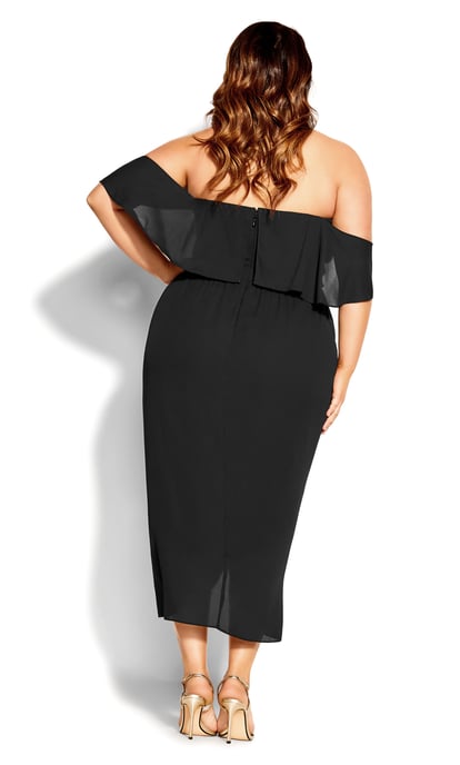 City Chic Womens Plus Size Va Va Voom Dress - Black