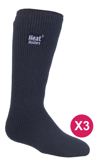 Heat Holders - Set van 3 thermo wintersokken voor kinderen - Indigo Blauw - Image 1