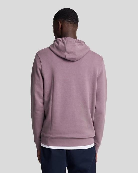 Men's Lyle And Scott Pullover Hoodie in Purple - Image 3