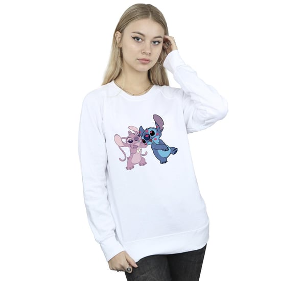 Disney Dames/Dames Lilo & Stitch Kisses Sweatshirt (Wit) - Image 2