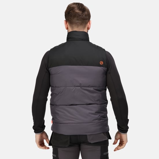 Regatta Mens Regime Insulated Body Warmer (Iron/Black)