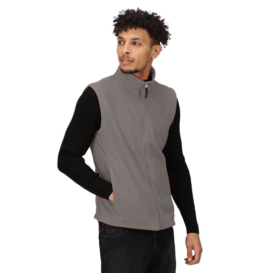 Regatta Mens 210 Microfleece Bodywarmer / Gilet (Seal Grey)