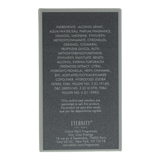 Calvin Klein Eternity For Men Edt Spray 50ml. - Image 4