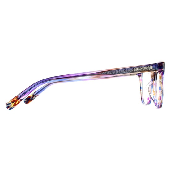 Missoni Square Womens Transparent Striped Purple Glasses