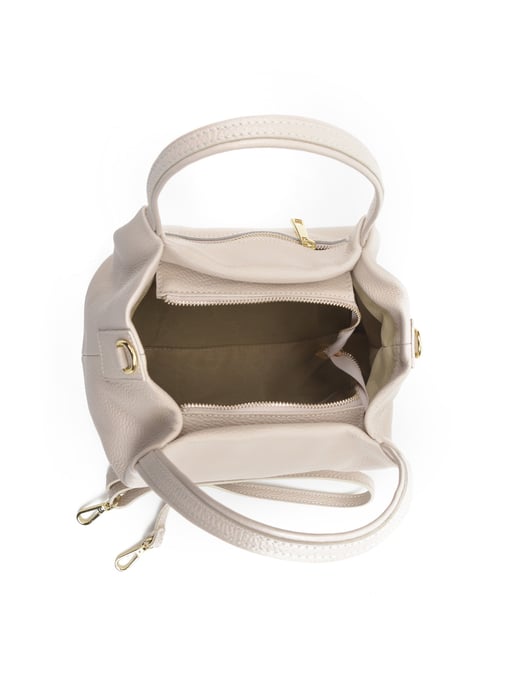 Anna Luchini SS22 AL 1437 Beige Rundleer Tas - Image 3