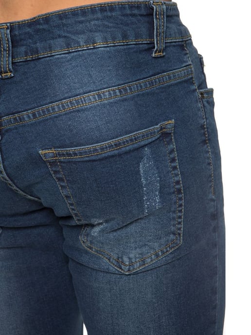 Heren Ripped Skinny Shorts - Image 4