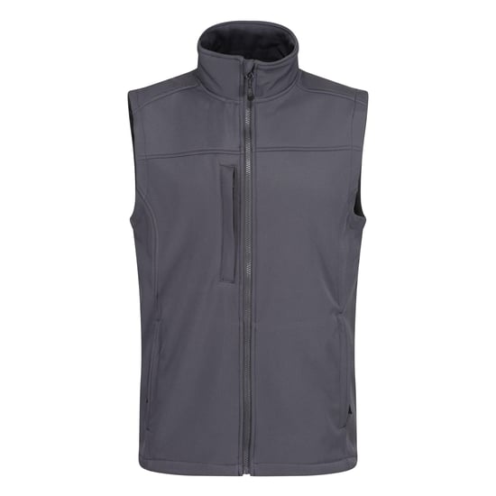 Regatta Mens Flux Softshell Body Warmer (Seal Grey/Seal Grey)
