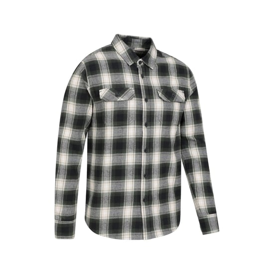Mountain Warehouse Mens Trace Flannel Long-Sleeved Shirt (Green)