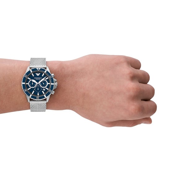 Emporio Armani Diver Heren Horloge Zilverkleurig AR11587 - Image 4