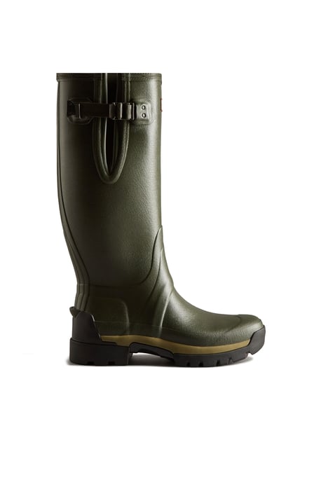 Hunter Balmoral Adj Tec Sole Hoge Laars Donker Olijf - Image 1