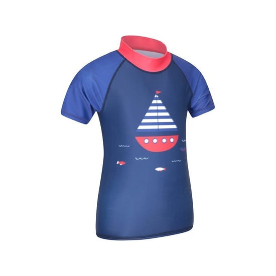 Mountain Warehouse Rash Guard met korte mouwen voor kinderen en kinderen (Kobaltblauw) - Image 3