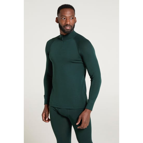 Mountain Warehouse Heren Merino II Base Layer Top (Donkergroen) - Image 1