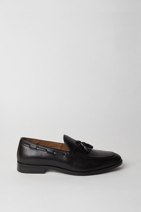 Black Tassel Penny Loafers