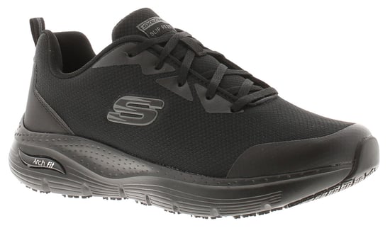Skechers Womens Work Trainers Slip Resistant Arch Fit SR Lace Up black