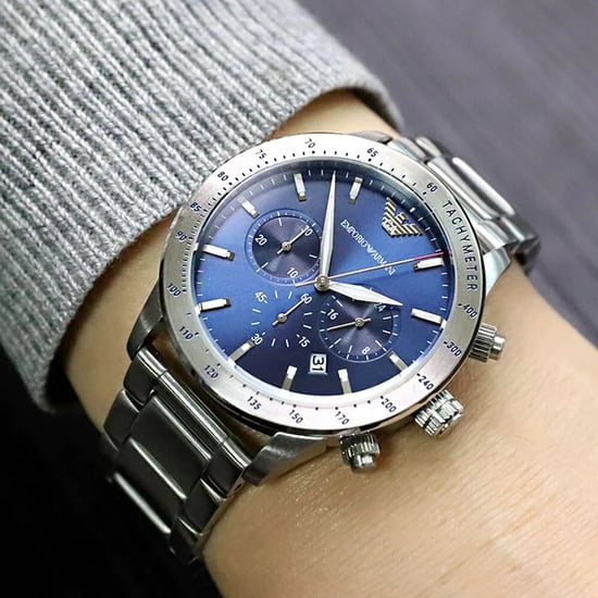 Emporio Armani Mario Men's Silver Watch AR11306