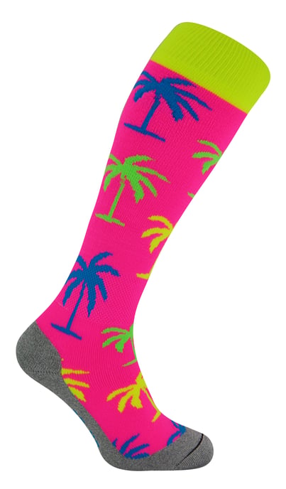 Hockeysokken met Kleurrijke Coole Grappige Funky Ontwerpen | Hingly | Kinderen | Ideaal voor Sport - Palmboom - Image 1